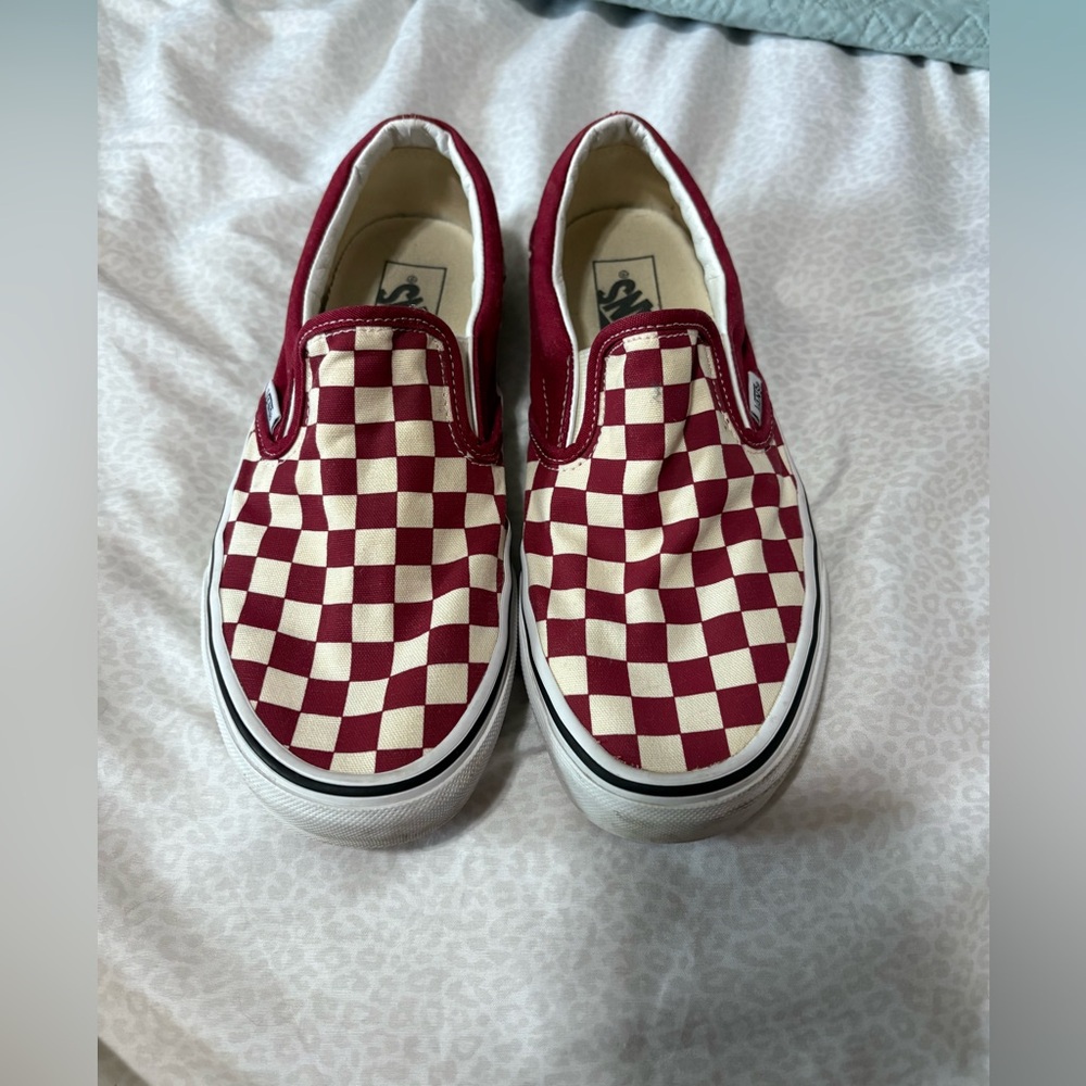 Checkered Slip on Vans